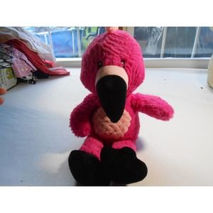spark plush flamingo rattle